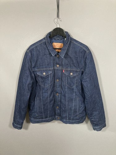 LEVI'S PADDED DENIM Jacket - Size Large 
