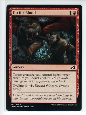 GO FOR BLOOD Lair of Behemoths #122 IKO(NM)(MTG)