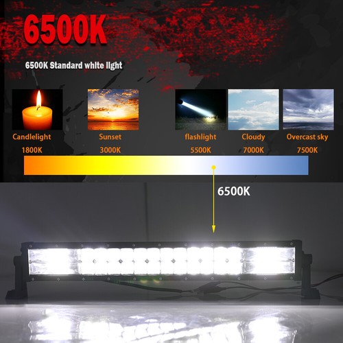 42'' Led Light Bar Combo For Kubota RTV-X1100C X1120_D X1140 X900 XG850 400Ci - Picture 5 of 9
