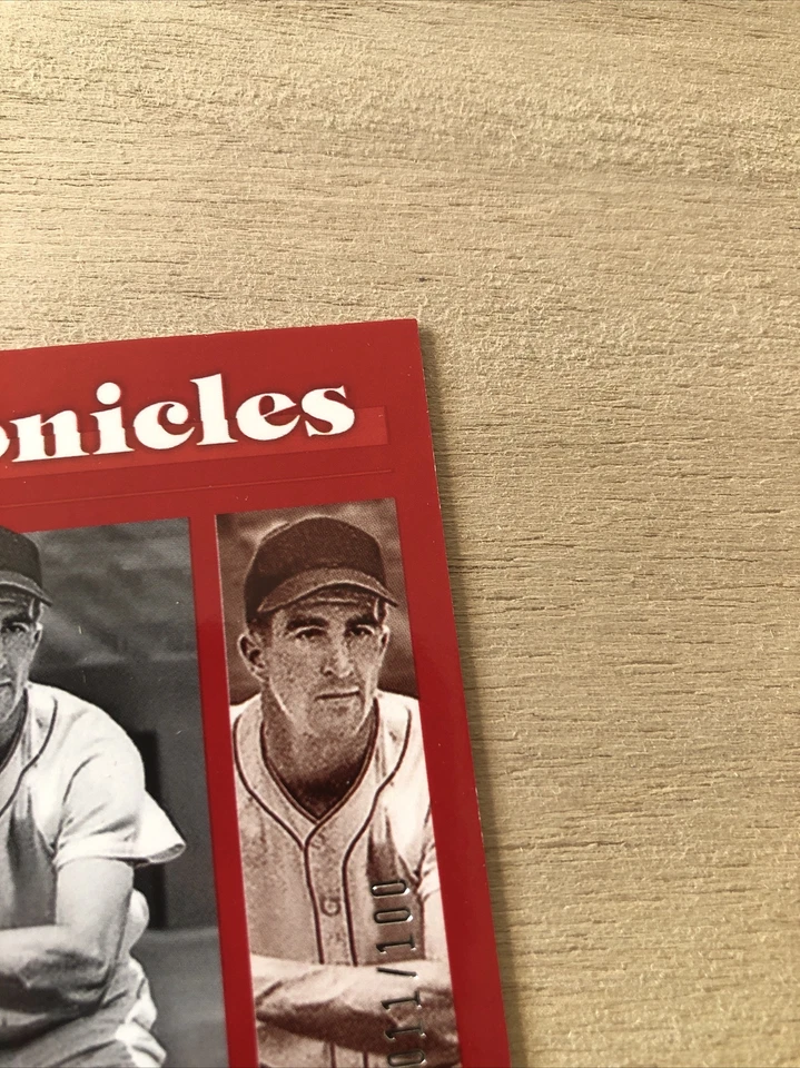 JOHNNY PESKY 2023 Panini Chronicles #22 Red Parallel /100 Boston RED SOX - Image 3 of 4