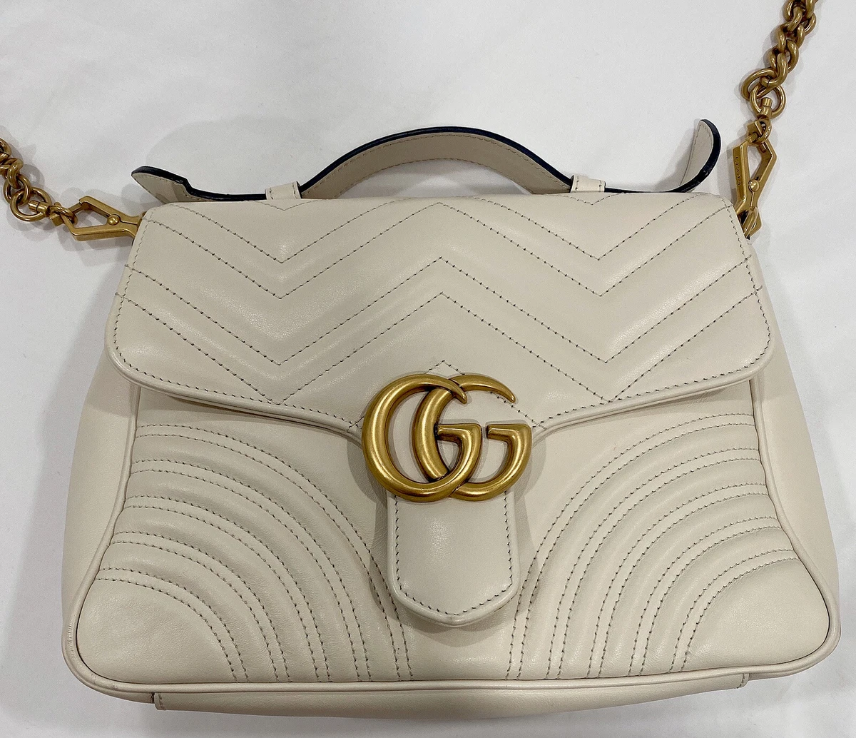 Gucci Green GG Marmont Multicolour Super Mini Bag