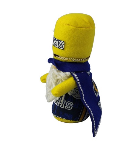 Los Angeles Rams LA NFL Gnome Plush Stuffed Handmade Weighted Bottom 8" - Picture 2 of 6