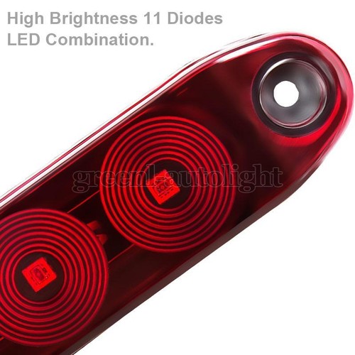 1X 15inch Red LED Strip Brake Tail Light Bar Rear Stop Running Truck Trailer RV - Bild 4 von 8