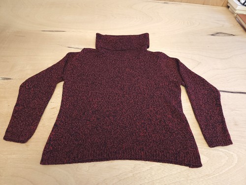 Appleseed's Petites SIze Large PL Red Pullover Knit Women's Sweater Casual