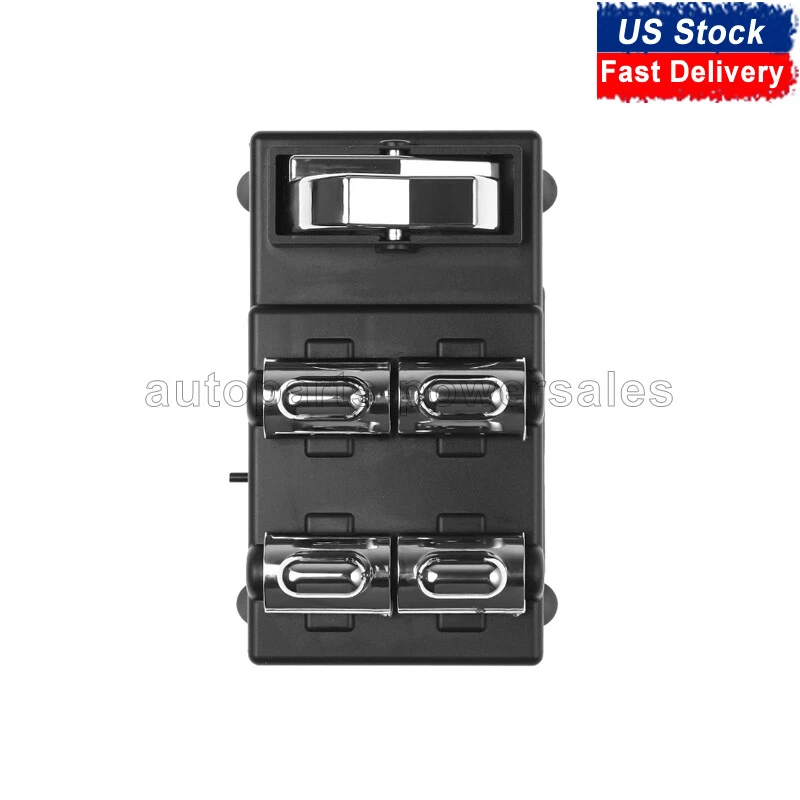 INTERRUPTOR DE CONTROL DE VENTANA ELÉCTRICA MAESTRO LADO DEL CONDUCTOR LINCOLN TOWN CAR 1998-2002 Foto 2 de 4