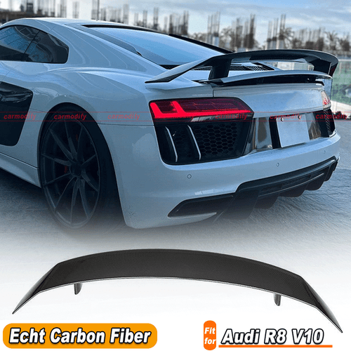 Passt für Audi R8 Coupe V10 2016-2019 Carbon Dachspoiler Heck Spoiler Heckflügel - Bild 1 von 12