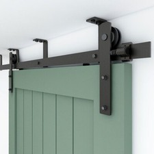 Ceiling Mount Rail 4FT-20FT Sliding Barn Door Hardware Kit Track Roller Closet
