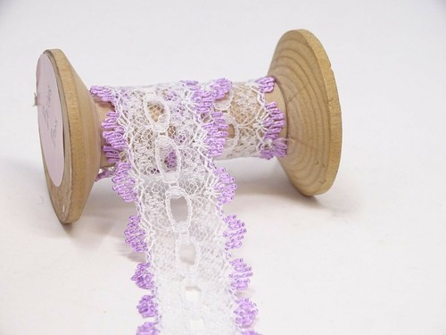 Dovecraft Eyelet Knitting In Lace 35mm Wide - 1m 2m or 5m Variety Of Colours - Picture 12 of 24