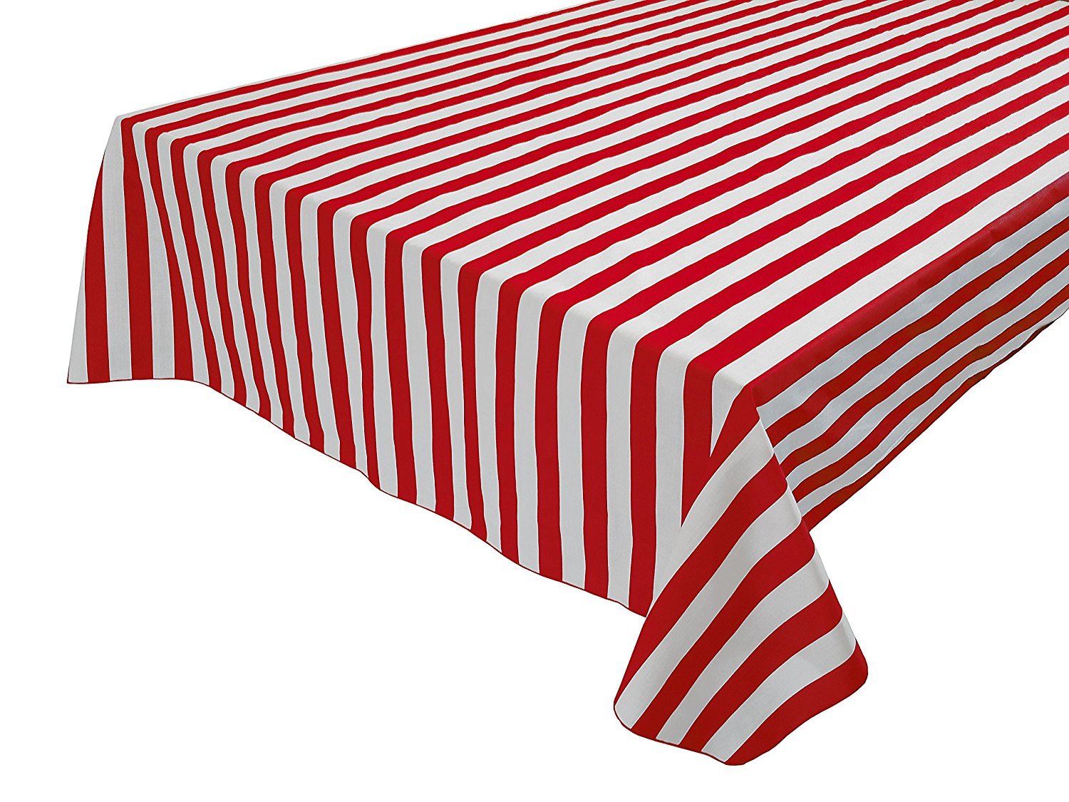lovemyfabric Cotton 1 Inch Striped Tablecloth for Special Events