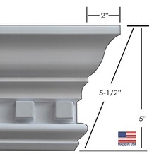 Peel  Stick Easy Crown Molding - 20' room Kit - includes 4 inside corners.