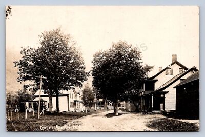K7/ Center Berlin New York RPPC Postcard c1910 Store Homes Street 261