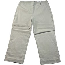 JM Collection Capri Pants Womens Size Medium Tan Stretch New Tummy Control