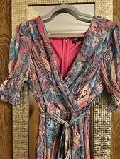 Tommy Hilfiger Women's Paisley Print Dress Size 14