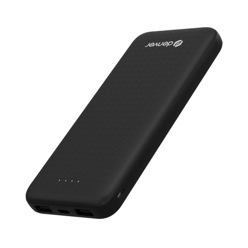 Qualitäts 10000mAh Akku Powerbank Denver® 2 USB-A + 1 USB-C Weiß oder Schwarz - Bild 6 von 18