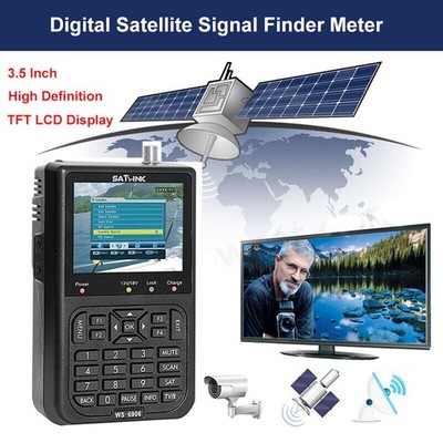 WS-6906 LCD-Anzeige Satellitensignal-Finder-Messgerät DVB-S FTA SAT Dish