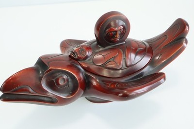RAVEN Spirit Box By Boma Tom McPhee Jewelry PNW Native American GREAT GIFT