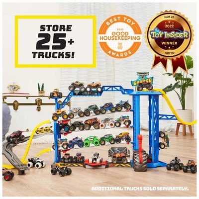 Monster Jam Garage Playset Monster Truck - Blue/Black/Red/Yellow