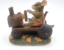 CHRISTMAS TAILS FITZ AND FLOYD MACKENZIES PUTT PUTT TRACTOR ITEM 85/881 W/BOX