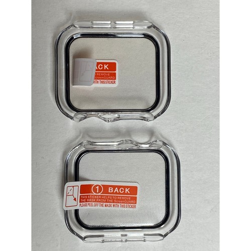 Misxi Lot de 2 Coque pour Apple Watch avec Vitre Protecteur d'écran - Photo 3 sur 6