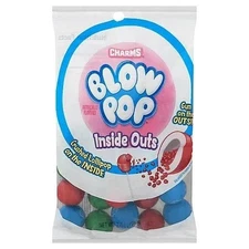Charms Blow Pop Gumballs Candy, Inside Outs, 7 Ounce Bag