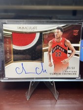 2024-25 Panini Immaculate Ulrich Chomche PREMIUM RPA /50 SSP RC RAPTORS