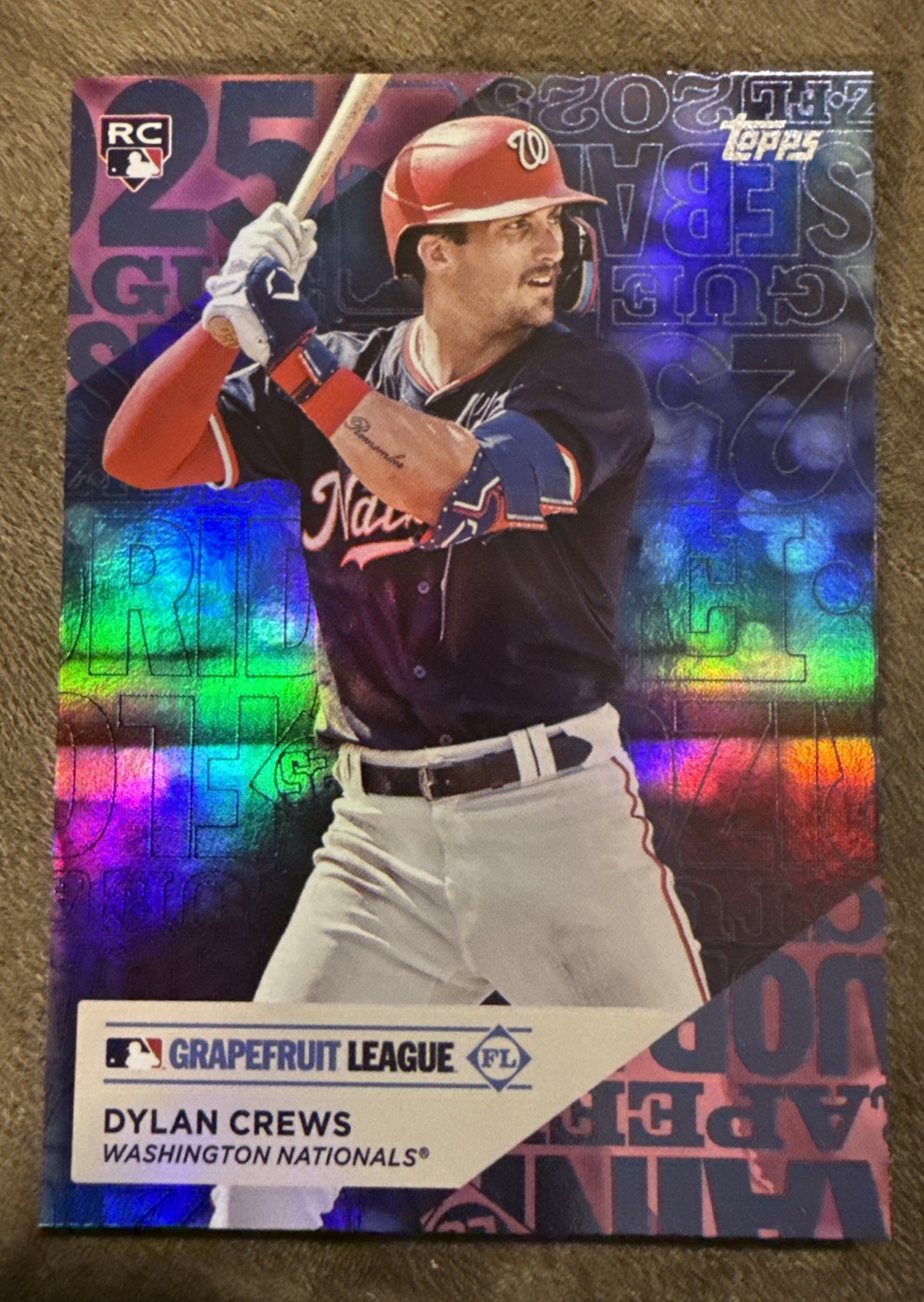 2025 Topps Series 1 - Training Grounds Dylan Crews #TG-20 Pink Foil (RC)