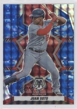 2022 Panini Mosaic Blue Camo Mosaic Prizm Juan Soto #127 12e2
