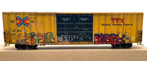HO WALTHERS MAINLINE 910-2998 60 PLACA DE CUBO ALTO F BOXCAR TTX GRAFITO DESGASTADO | Zustand: Used
