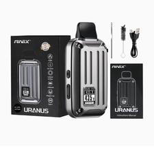 Anix Steam Uranus Dry Herb Vaporizer [Silver] Type-C Fast Charge, 2200mAh