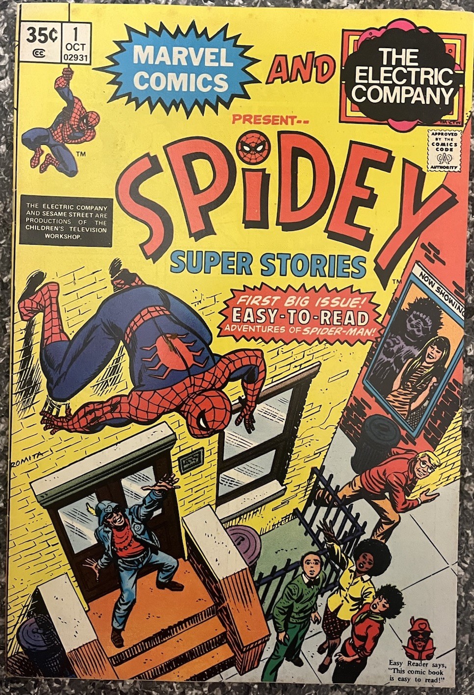 Marvel Comic Spidey Super Stories #1 1974 1st Bronze Age Spider-Man Key VFN-