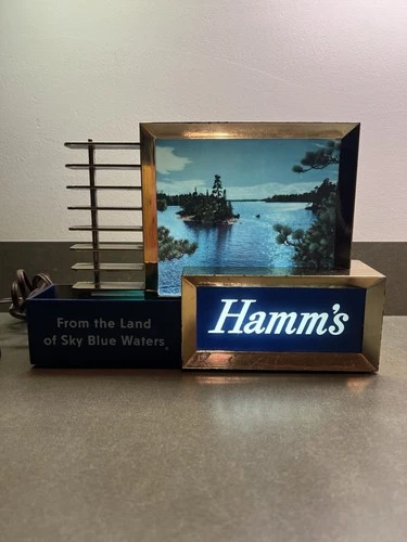 Vintage Hamm’s Beer Cash Register Lighted Sign