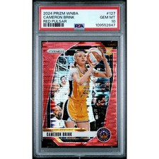 2024 Panini Prizm WNBA #127 Cameron Brink Red Pulsar Prizms PSA 10 #/299
