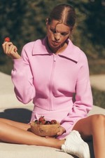 NWT Alo Yoga Sweet Pink Scholar Knit Jacket Small Sold Out