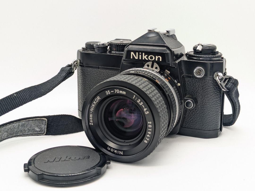 Nikon 一眼レフカメラ FE Zoom-Nikkor３5-70mm NIKON FE Camera with NIKKOR 35-70mm Lens Excellent Condition