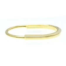 Auth Tiffany  Co. Lock Bangle 18K Yellow Gold K18YG 70185644 6.69in