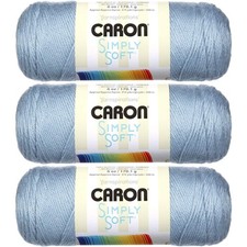 Caron Simply Soft Yarn Solids 3-Pack Light Country Blue H97003-9709