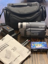JVC GR-SXM515U Compact VHS-C Camcorder with Battery Charger Manual  New Tape