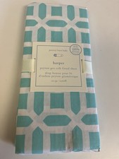 Pottery Barn Baby Aqua Harper Peyton Geo Crib Fitted Sheet - NWT