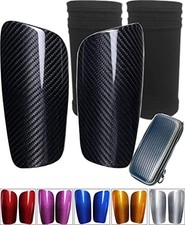 Carbon Fiber Soccer Shin Guards, with Portable Carrying Case, Super Strong, U...