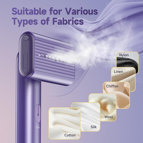 Vaporizador portátil de viaje para ropa - Vapor de mano para ropa de tela Wr... - Imagen 6 de 7