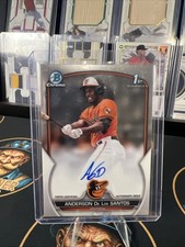 2023 Bowman Chrome Prospect Autographs Anderson de Los Santos #CPA-ADS Orioles
