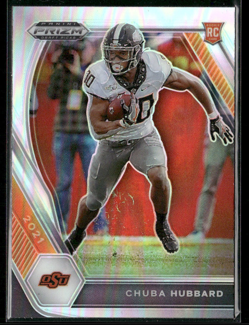 Chuba Hubbard 2021 Panini Prizm Draft Picks Collegiate Oklahoma State Cowboys