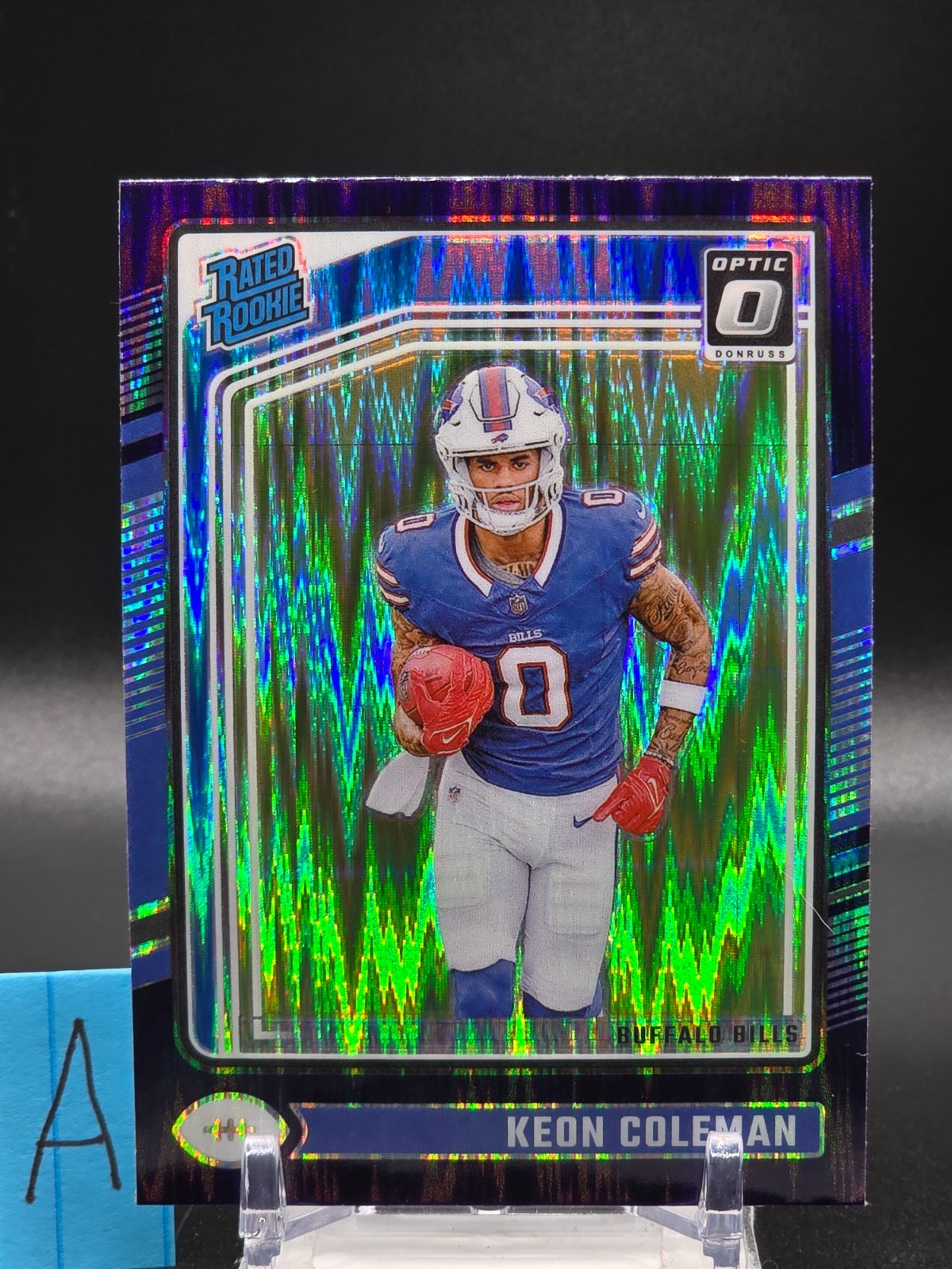2024 Panini Donruss Optic - Rated Rookie Keon Coleman #263 Purple Shock (RC) A