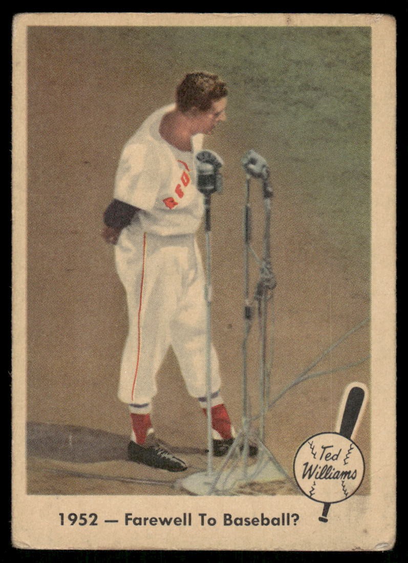 1959 Fleer Ted Williams 1952 - Farewell to Baseball #45 Boston Red Sox