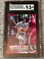 Bowman 2022 Colson Montgomery Fuchsia Lava Refractor /199 White Sox