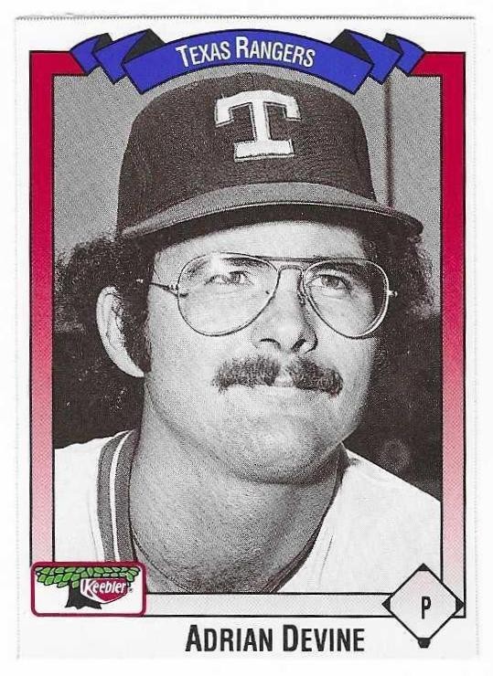 ADRIAN DEVINE 1993 KEEBLER # 125 TEXAS RANGERS **FREE SHIPPING**
