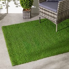Artificial Grass Rug Realistic Lawn Fake Carpet Mat Waterproof Mat 1.2 x 1.6m