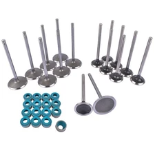 GELUOXI 16 Valves Intake & Exhaust w/Oil Seals 53022087AC 53022088AD Replacement