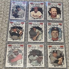 Topps Sporting News All-Star Card Lot | 1961 MLB Skowron Fox Mazeroski 9 Cards