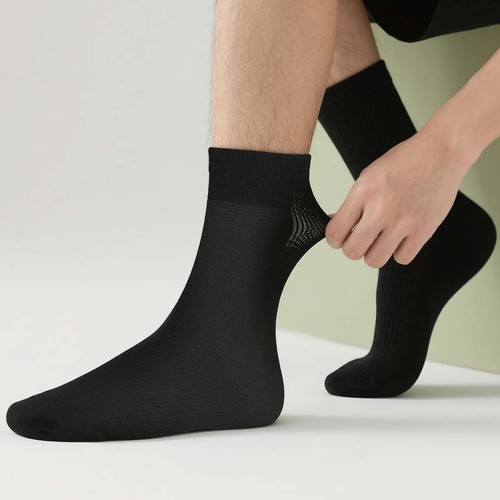 10Pairs Men's Dress Socks Thin Casual Fashion Crew Mid Calf FAST SHIPPING - Picture 9 of 16